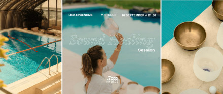 ბგერითი თერაპიის სესია ღია ცის ქვეშ