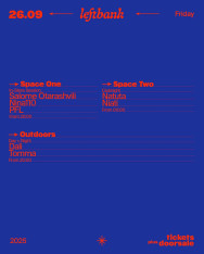 Left Bank Clubnight: Dali • Tomma • Natuta • niati