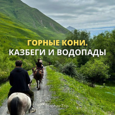 MOUNTAIN HORSES: KAZBEGI & WATERFALLS | HOPHEY TRIP