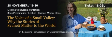 Meeting with Ksenia Fardjani: Book Presentation, Lecture & Culinary Masterclass