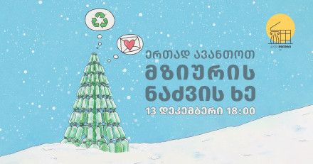 Let’s light Mziuri’s eco-friendly Christmas tree together