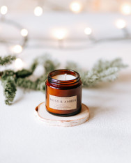 ვქმნით არომატულ სანთლებს შუშის ქილებში და ვაფორმებთ საახალწლო დეკორით