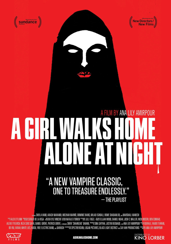 A GIRL WALKS HOME ALONE AT NIGHT