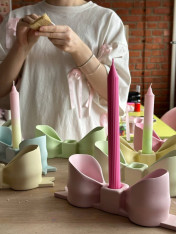 Painting a Candle & Sculpting a Candle Holder