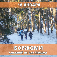 Боржоми: туда и обратно  Снежный детский поход