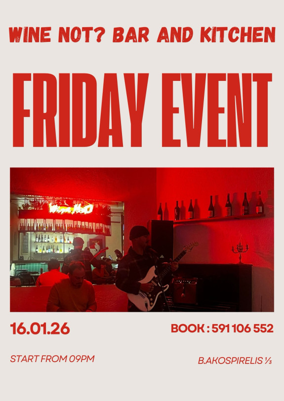 Friday vibe at Wine Not?