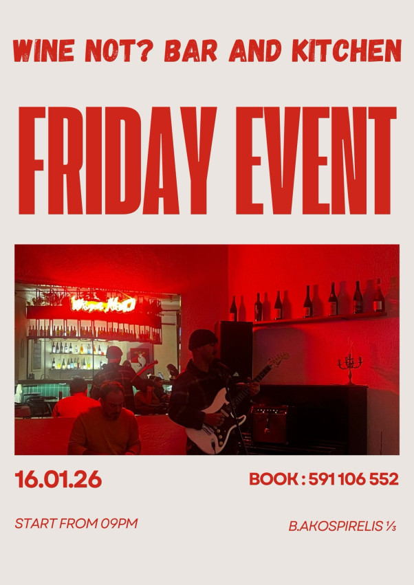 Friday vibe at Wine Not?