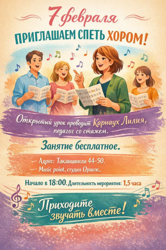Приглашаем спеть хором!