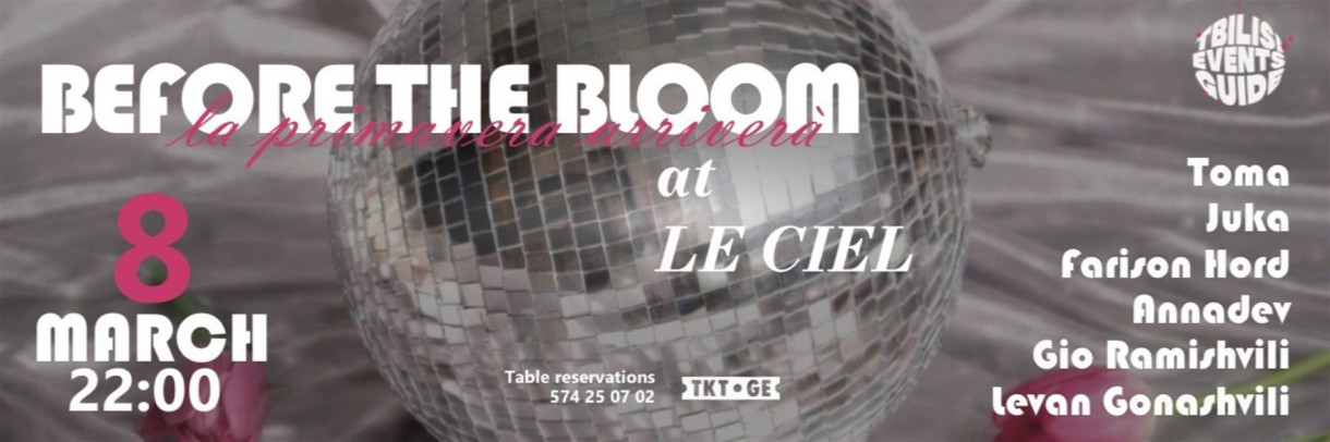 BEFORE THE BLOOM — Women’s Day Disco Night | Tbilisi Events Guide