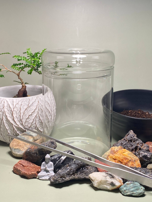 ფლორარიუმის მასტერკლასი — Luxury Florarium @glassroom_ecosystems-ში