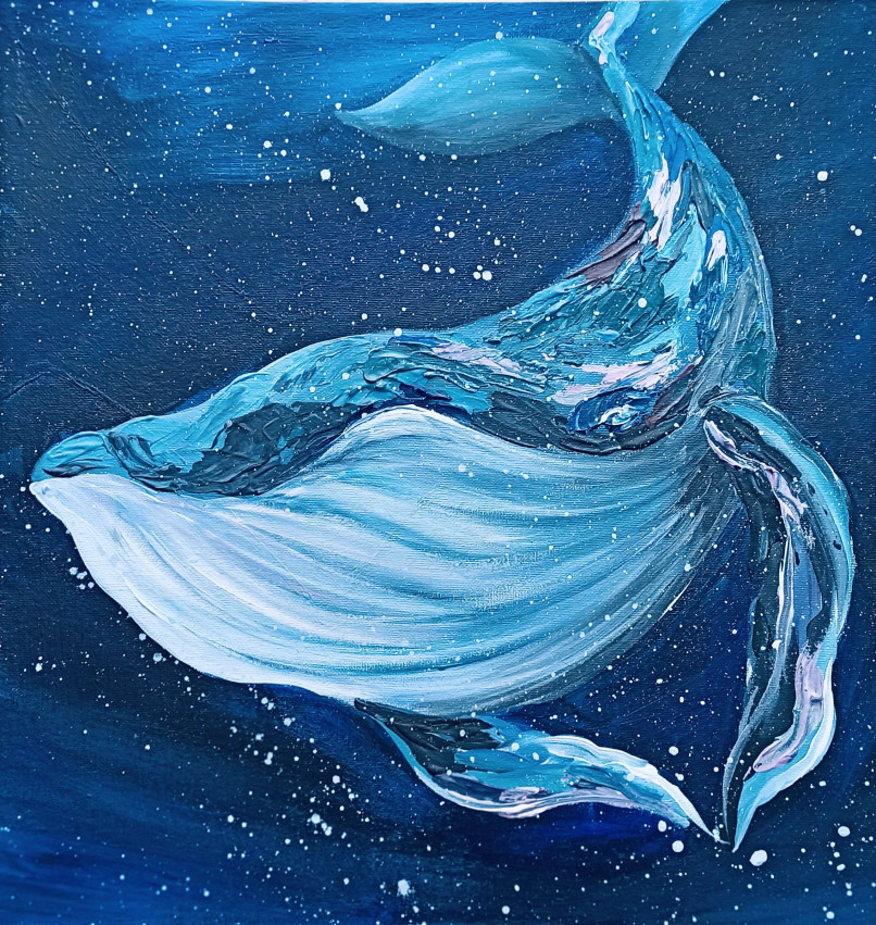 Painting Whales with Acrylic