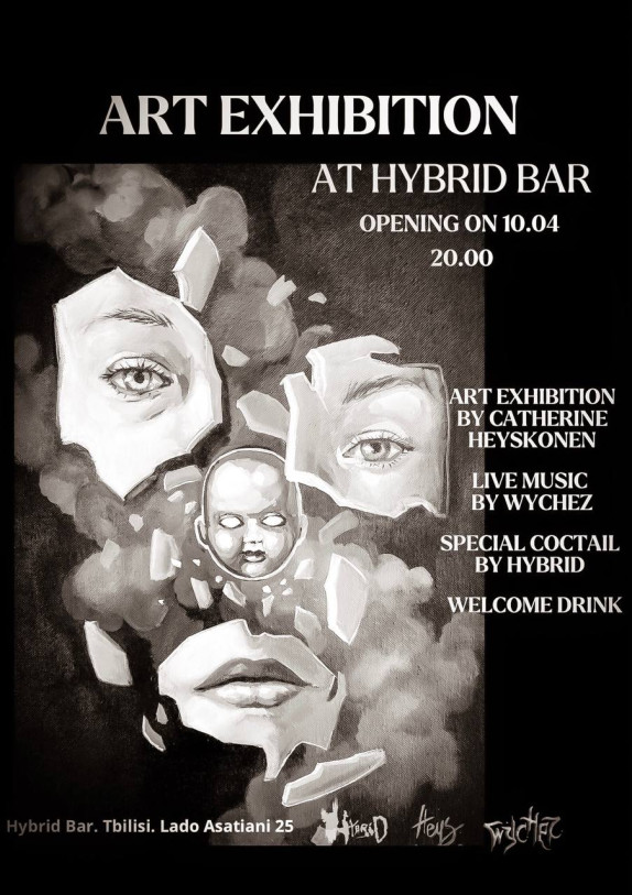  Bar Hybrid приглашает на открытие выставки талантливой и яркой художницы Катерины Хейсконен