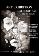  Bar Hybrid приглашает на открытие выставки талантливой и яркой художницы Катерины Хейсконен