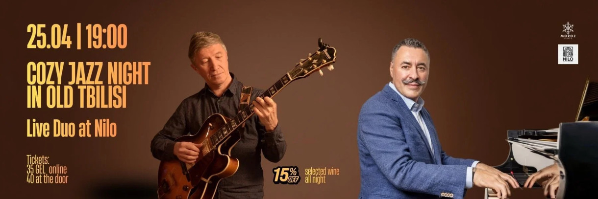 Cozy Jazz Evening in Old Tbilisi — Live Duo at Nilo