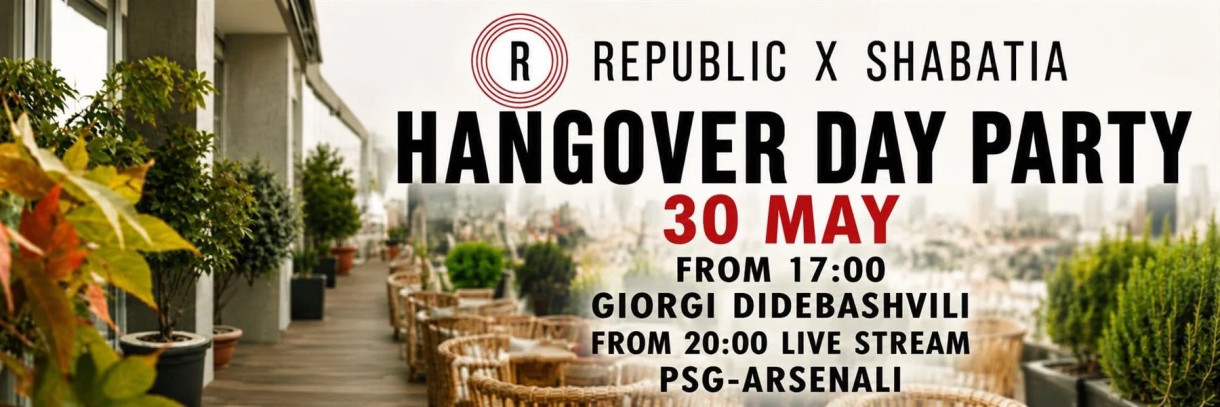 HANGOVER DAY PARTY | REPUBLIC X SHABATIA