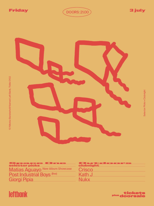 Left Bank Clubnight: Crisco • Kath J • Nukx • Post Industrial Boys (live)
