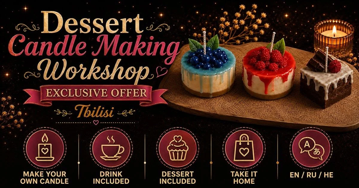 Dessert-Shaped Candle-Making Workshop with Drinks & Desserts