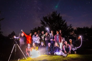An Evening in the Mountains Under the Perseid Meteor Shower
