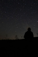 An Evening in the Mountains Under the Stars