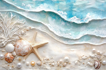 Pearl Painting “The Sea”