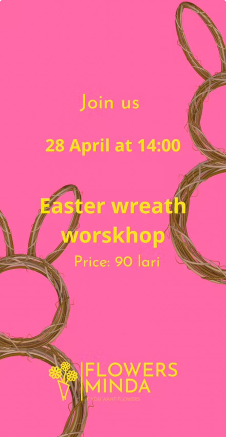 Easter workshop Flowers Minda Studio-ში