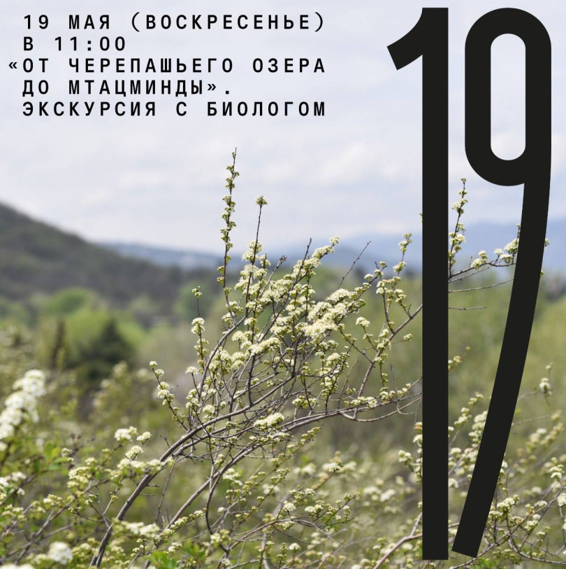 19 მაისს (კვირას) 11:00 საათზე „კუს ტბიდან მთაწმინდამდე“. ექსკურსია ბიოლოგთან 16+ ბავშვებთან შეთანხმებით 🌸  🌱