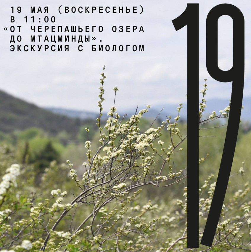 19 მაისს (კვირას) 11:00 საათზე „კუს ტბიდან მთაწმინდამდე“. ექსკურსია ბიოლოგთან 16+ ბავშვებთან შეთანხმებით 🌸  🌱