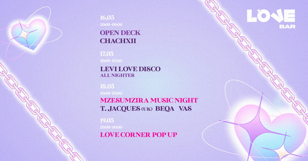 LoveBar: CHACHXII | Levi Love Disco | Mzesumzira Music Night | T. Jacques | Beqa | Vas