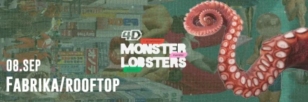 4D Monster Lobsters concert on the roof of the factory