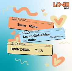 LoveBar: Sumo Monk | Levan Grdzelidze | b2b Buba | Open Deck