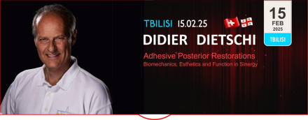 Didier Dietschi in Tbilisi: Adhesive Posterior Restorations: Biomechanics, Esthetics and Function