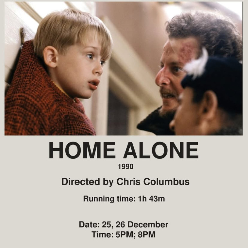Join us for the screening of Home Alone!