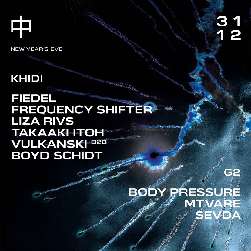 FIEDEL | FREQUENCY SHIFTER | LIZA RIVS | TAKAAKI ITOH | VULKANSKI | BOYD SCHIDT | BODY PRESSURE | MTVARE | SEVDA