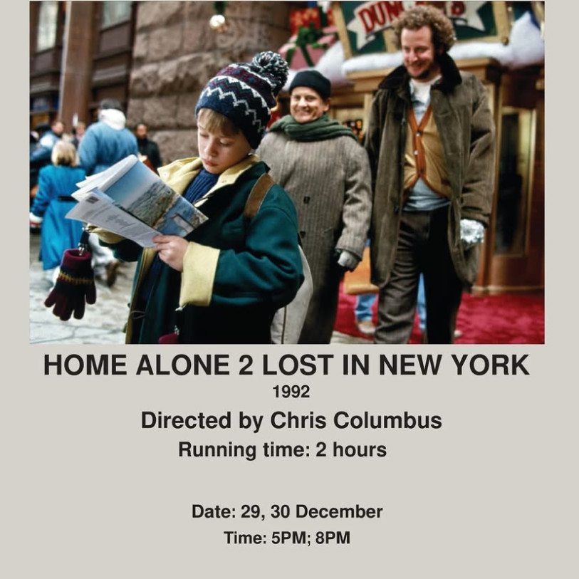 Join us for the screening of Home Alone 2: Lost in New York!