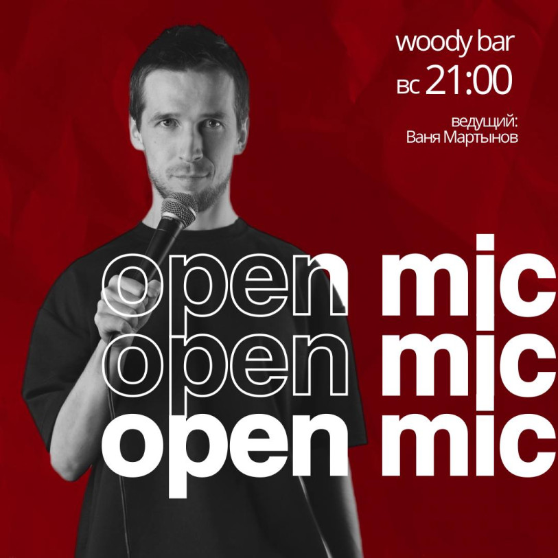 OPEN MIC NIGHT AT WOODY BAR