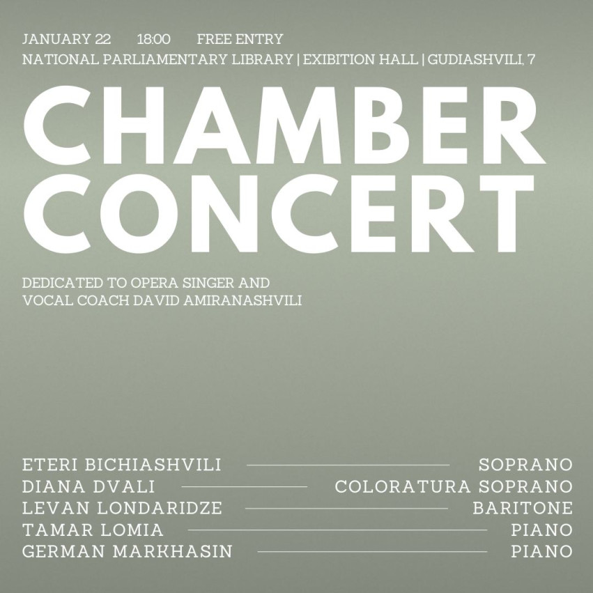 Chamber Concert at the National Library of the Parliament of Georgia