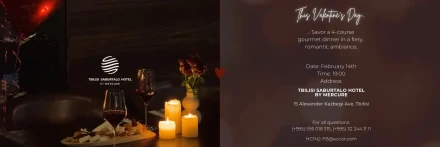 Ужин на День Святого Валентина в ресторане Wine & Fire