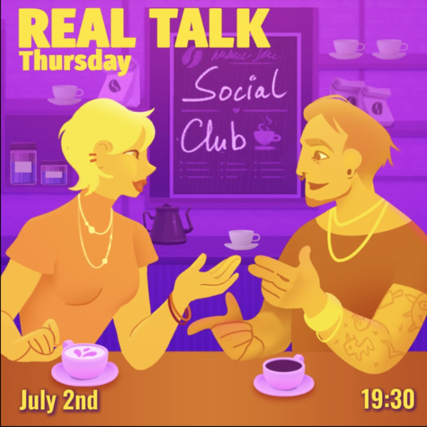 REAL TALK Tbilisi – ხუთშაბათის სოციალური კლუბი!
