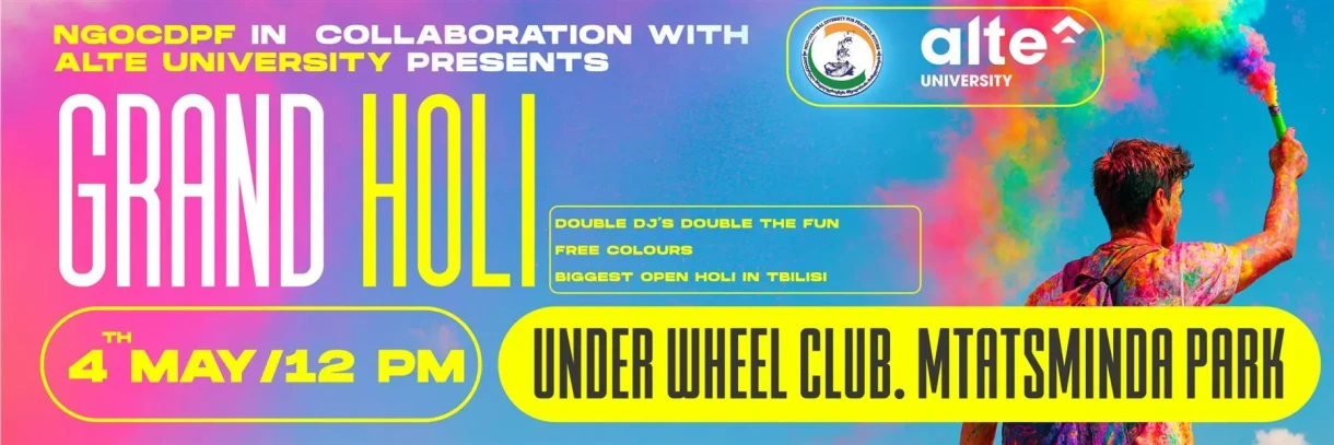 Holi - The Biggest Open Color Festival Of Tbilisi