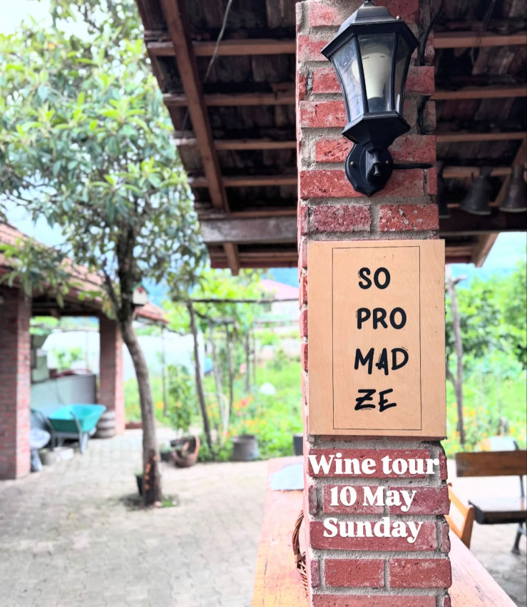Join us for a wine tour to Sopromadze family winery