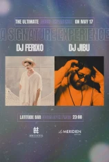 DJ Ferixo at Latitude Bar with DJ Jibu