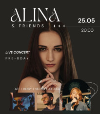 ცოცხალი მუსიკის კონცერტი — Alina & Friends (Cover Band)