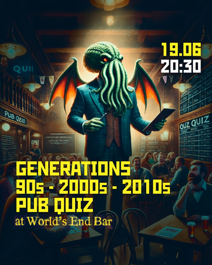 Generations Pub Quiz: 90s • 2000s • 2010s