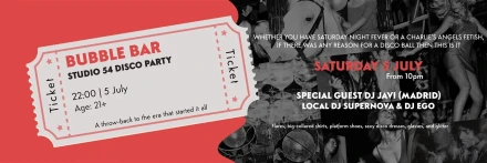 Studio 54 Disco Party at Bubble Bar – Javi Frias