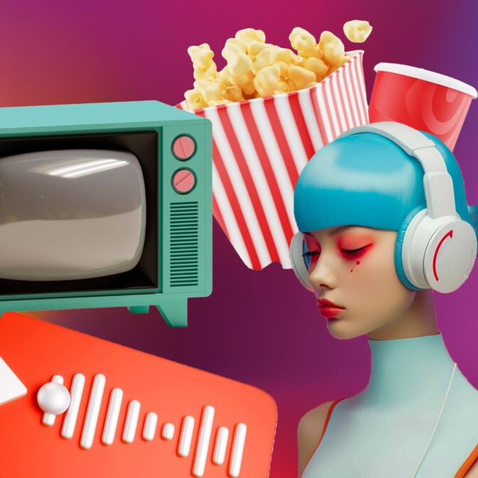 განხილეთ ფილმები, მუსიკა, სერიალები და ანიმაციები — 100 კითხვა