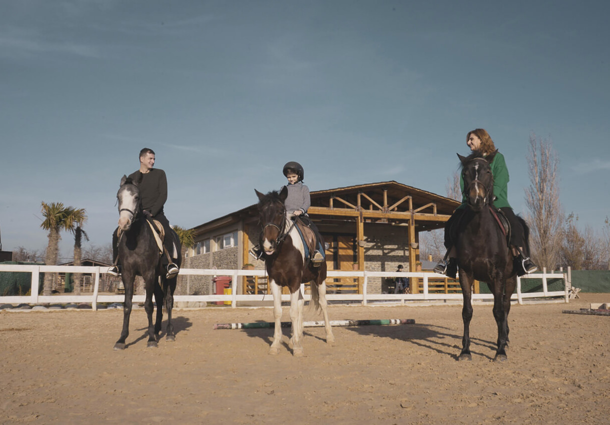 Family Day in a Horse Club - 1027