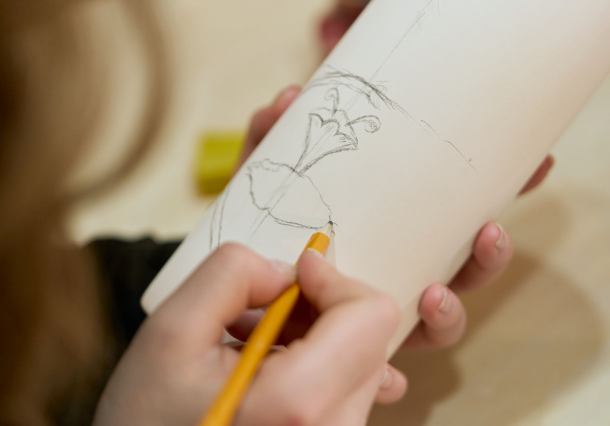 Ceramic Vase Painting - 1347
