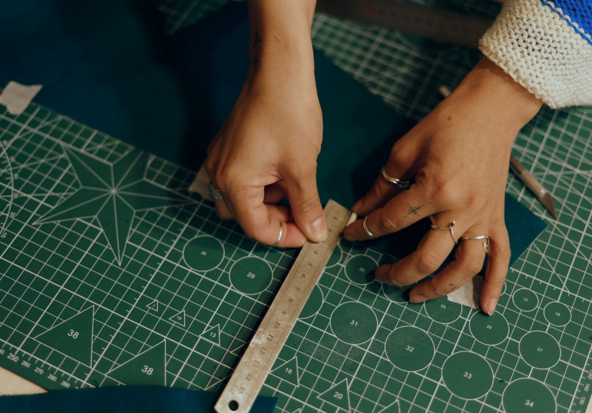 Leather and Minankari Bracelet Workshop - 1362