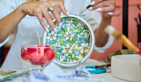 Decoupage on a Plate