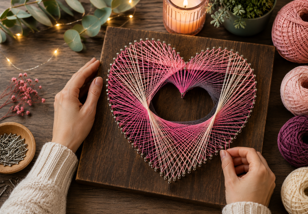 String Art-ის (სიმებიანი ხელოვნება) მასტერკლასი